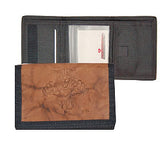 Florida Panthers Leather/Nylon Embossed Tri-Fold Wallet - Team Fan Cave