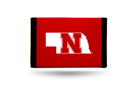 Nebraska Cornhuskers Wallet Nylon Trifold Red - Team Fan Cave