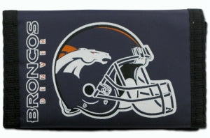 Denver Broncos Wallet Nylon Trifold - Team Fan Cave