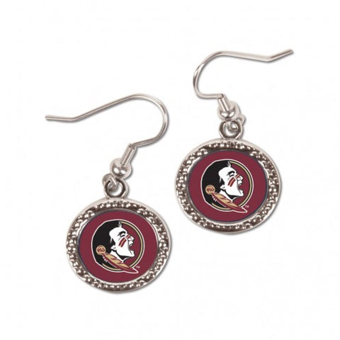 Florida State Seminoles Earrings Round Style - Special Order - Team Fan Cave