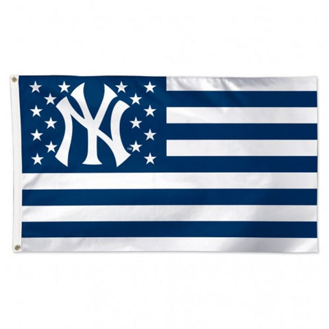 New York Yankees Flag 3x5 Deluxe Style Stars and Stripes Design-0
