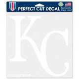 Kansas City Royals Decal 8x8 Die Cut White - Team Fan Cave