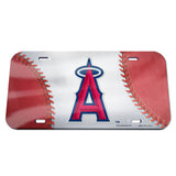 Los Angeles Angels License Plate - Crystal Mirror - Logo - Team Fan Cave