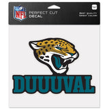 Jacksonville Jaguars Decal 8x8 Perfect Cut Color Slogan Design Special Order - Team Fan Cave