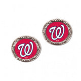 Washington Nationals Earrings Post Style - Special Order - Team Fan Cave