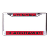 Chicago Blackhawks License Plate Frame - Inlaid - Team Fan Cave