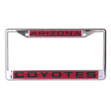Arizona Coyotes License Plate Frame - Inlaid - Special Order - Team Fan Cave