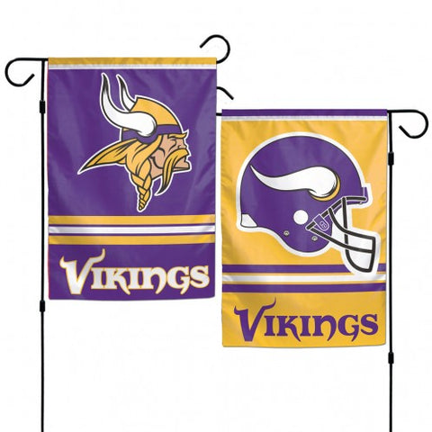 Minnesota Vikings Flag 12x18 Garden Style 2 Sided - Team Fan Cave