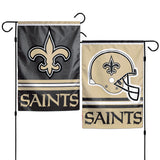 New Orleans Saints Flag 12x18 Garden Style 2 Sided - Team Fan Cave