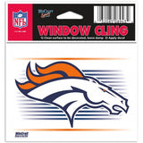 Denver Broncos Decal 3x3 Static Cling Style - Team Fan Cave