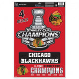 Chicago Blackhawks Decal 11x17 Ultra - 2015 Champs - Team Fan Cave