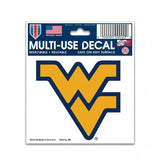 West Virginia Mountaineers Decal 3x4 Multi Use Color - Team Fan Cave