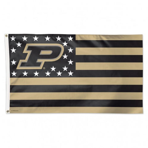 Purdue Boilermakers Flag 3x5 Deluxe Style Stars and Stripes Design - Special Order-0