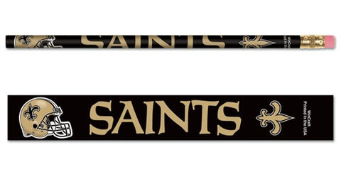 New Orleans Saints Pencil 6 Pack - Team Fan Cave