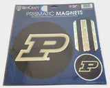Purdue Boilermakers Magnets 11x11 Die Cut Prismatic Set of 3 - Team Fan Cave