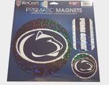 Penn State Nittany Lions Magnets 11x11 Die Cut Prismatic Set of 3 - Team Fan Cave