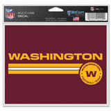 Washington Football Team Decal 5x6 Multi Use Color - Team Fan Cave