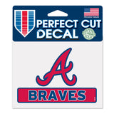 Atlanta Braves Decal 4.5x5.75 Perfect Cut Color