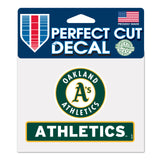 Oakland Athletics Decal 4.5x5.75 Perfect Cut Color - Special Order