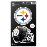 Pittsburgh Steelers Magnet 5x9 Die Cut Logo Design 2 Pack - Special Order