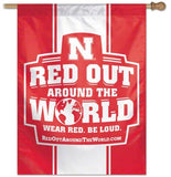 Nebraska Cornhuskers Banner 27x37 Vertical Red Out - Team Fan Cave