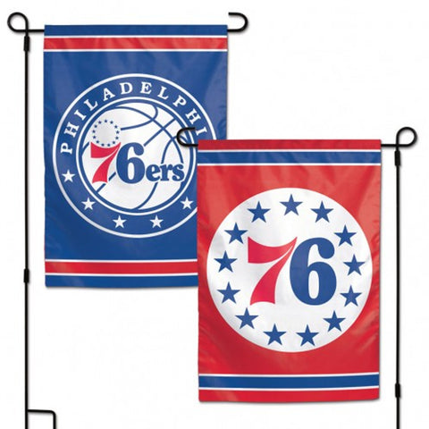 Philadelphia 76ers Flag 12x18 Garden Style 2 Sided - Special Order