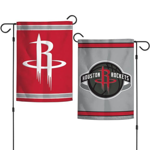 Houston Rockets Flag 12x18 Garden Style 2 Sided - Team Fan Cave