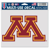 Minnesota Golden Gophers Decal 5x6 Multi Use Color