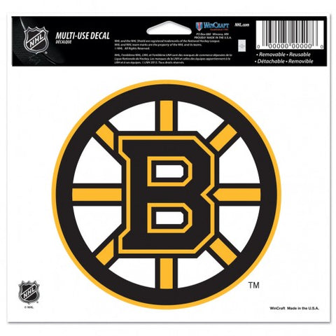 Boston Bruins Decal 5x6 Ultra Color