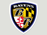 Baltimore Ravens Decal 8x8 Perfect Cut Color Shield Design-0