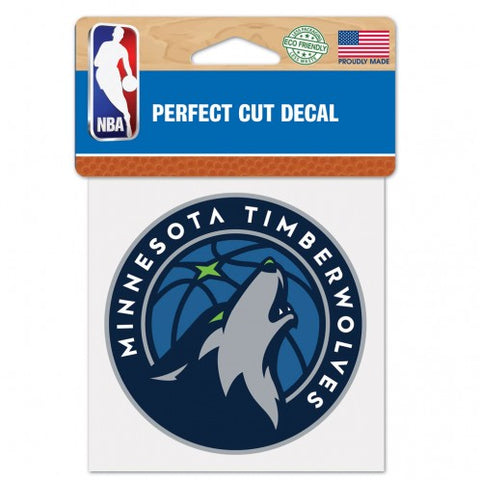Minnesota Timberwolves Decal 4x4 Perfect Cut Color