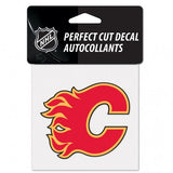 Calgary Flames Decal 4x4 Perfect Cut Color - Team Fan Cave