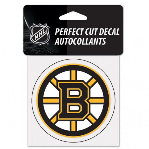 Boston Bruins Decal 4x4 Perfect Cut Color - Team Fan Cave