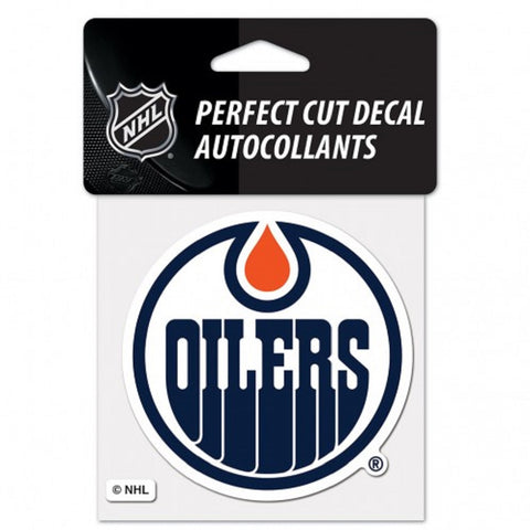 Edmonton Oilers Decal 4x4 Perfect Cut Color - Team Fan Cave