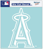 Los Angeles Angels of Anaheim Decal 8x8 Die Cut White - Team Fan Cave