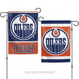 Edmonton Oilers Flag 12x18 Garden Style 2 Sided - Team Fan Cave