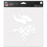 Minnesota Vikings Decal 8x8 Die Cut White New Logo