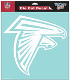 Atlanta Falcons Decal 8x8 Die Cut White - Team Fan Cave