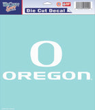 Oregon Ducks Decal 8x8 Perfect Cut White