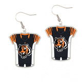 Cincinnati Bengals Earrings Jersey Style - Special Order-0