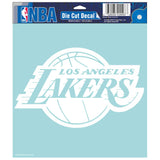 Los Angeles Lakers Decal 8x8 Die Cut White - Team Fan Cave
