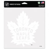Toronto Maple Leafs Decal 8x8 Perfect Cut White Special Order - Team Fan Cave