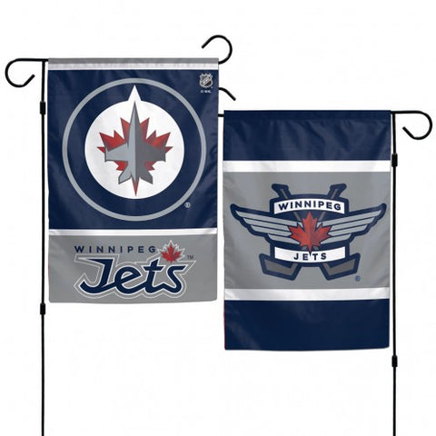 Winnipeg Jets Flag 12x18 Garden Style 2 Sided - Team Fan Cave