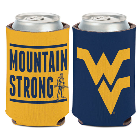 West Virginia Mountaineers Can Cooler Slogan Design Special Order