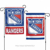 New York Rangers Flag 12x18 Garden Style 2 Sided - Team Fan Cave