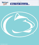 Penn State Nittany Lions Decal 8x8 Die Cut White