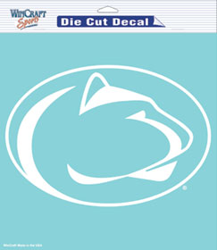 Penn State Nittany Lions Decal 8x8 Die Cut White
