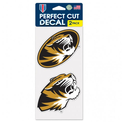 Missouri Tigers Set of 2 Die Cut Decals - Team Fan Cave