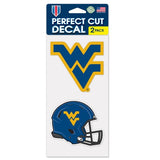 West Virginia Mountaineers Decal 4x4 Perfect Cut Set of 2 Alternate Design - Team Fan Cave