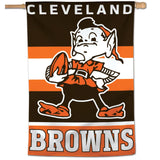 Cleveland Browns Banner 28x40 Vertical Classic Logo Retro - Special Order